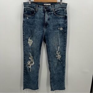 Whetherly 31/12 Distressed Acid Wash Jean